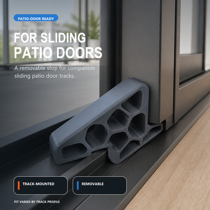 🚪 50% RABATT NU! 🛡️ Secure Track Door Stop – säker dörrstopp, stötdämpande & minimalistisk design – perfekt för skjutdörrar, fönster och balkongdörrar ✨🏠