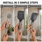 🚿 50% RABATT NU! 💦 Högtrycksduschmunstycke med 4 lägen – regn, massage, dimma & kraftspolning – vattenbesparande & enkel DIY-installation – perfekt för badrummet 🛁✨
