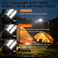 Portable Solar Power Bank, Solar Powered Charger with Dual LED Flashlights, Power Bank for Travel, Camping