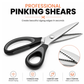 ✂️ 50% RABATT NU! Serrated Sewing Scissors – vassa tandade blad, ergonomisk design & mångsidig användning – perfekt för tyg, läder, papper och hantverk 🧵✨