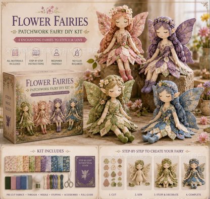 🔥🎁Nyhet 50 % RABATT🔥Fairy Patchwork – Gör-det-själv-kollektion