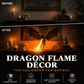 🔥 50% RABATT NU! Drakelåmsprydnad – handgjord bokhörna med flygande drake – perfekt för bokhyllan, arbetsrummet och som present till bokälskare 🐉✨