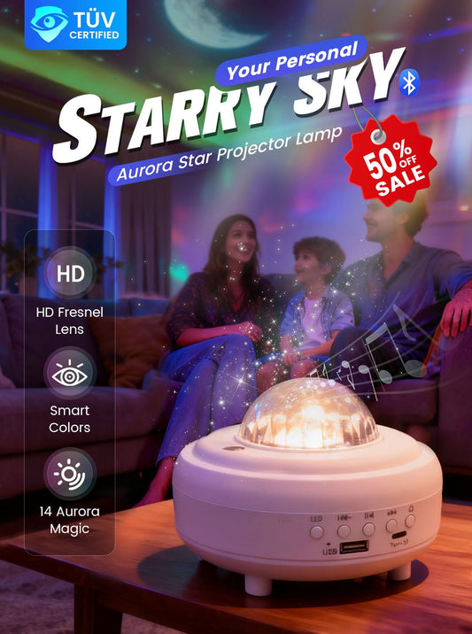 🌌 50% RABATT NU! ✨ Northern Lights Aurora Projector – norrsken, stjärnhimmel & Bluetooth-högtalare – perfekt för sovrum, barnrum och oförglömliga presenter 🪐🏕️