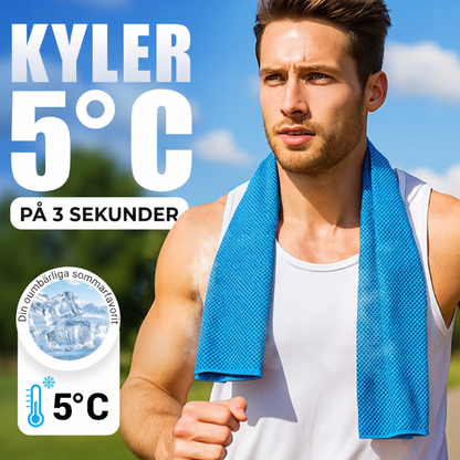 🏃‍♀️💦 Sportig, andningsbar kylhandduk – svalka ner dig direkt, var du än är! ❄️✨