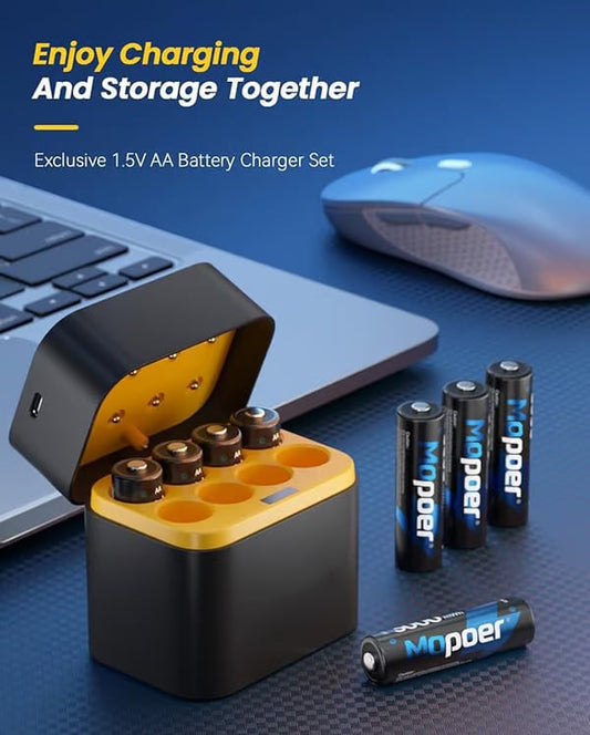 ✨HET FÖRSÄLJNING 50 % RABATT🔋Li-jonbatteri med integrerad laddningsförvaringsbox💡Överladdningsskydd