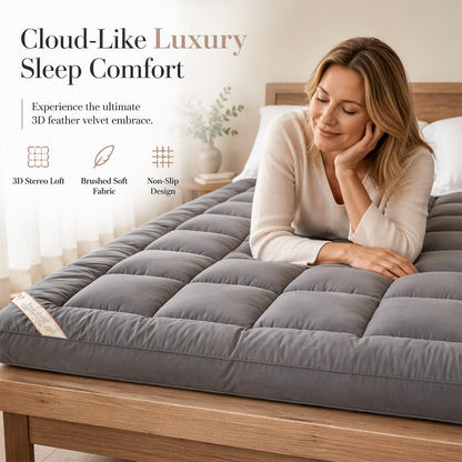 🛏️ 50% RABATT NU! Soft Quilted Mattress Topper – molnlik komfort, 3D-quiltning & andningsbar – perfekt för en skönare sömn året runt ✨