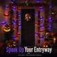 🦇 50% RABATT NU! Halloween 3D Bat LED Wall Light Decor – realistiska fladdermöss i flera storlekar, med lila LED-lampor – perfekt för väggar, dörrar och fönster 👻✨