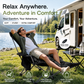 🪑 50% RABATT! 🌿 Bärbar justerbar utomhusfällstol – lätt, stadig och mångsidig – perfekt för trädgården, camping, stranden eller uteplatsen – lätt att bära och sätta upp 🏕️✨