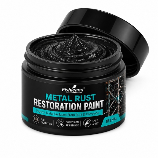 🛡️ 50% RABATT NU! ✨ Svart reparationspasta för rostskydd av metall – återställer rostiga ytor på bilkaross, skärmkanter och dörrar – bildar en skyddande beläggning – återställer glans och skyddar mot framtida rost 🚗🔧