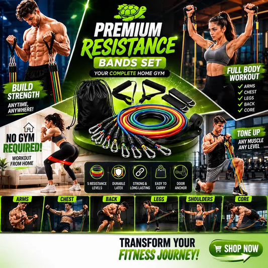 💪 50% RABATT NU! Justerbart motståndsbandset – 5 nivåer (10–150 lbs), mobilt gym – perfekt för yoga, pilates, styrketräning & återhämtning – bygg din drömkropp var som helst 🏋️‍♀️✨
