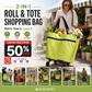 🛒 50% RABATT NU! 2‑i‑1 hopfällbar shoppingvagn – stor kapacitet, slitstarkt Oxford‑tyg & tysta hjul – perfekt för matbutik, marknad, camping och resor 🧳✨