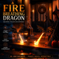 🔥 50% RABATT NU! Drakelåmsprydnad – handgjord bokhörna med flygande drake – perfekt för bokhyllan, arbetsrummet och som present till bokälskare 🐉✨