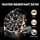 ⌚ 50 % RABATT JUST NU! ✨ Vattentät multifunktionell kvartsur för män – kronografdesign, självlysande visare och rostfritt stål 🌊