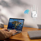 🎁 Sista dagen med 50 % rabatt! 🔥 WiFi-repeater 2026, dual band 1200 Mbit/s (5 GHz/2,4 GHz), signalförstärkare, täckning på 930 m² och 50 enheter, med Ethernet-port.