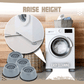 🔄 50 % RABATT NU! 🏠 Stöd för tvättmaskin utan vibrationer – skydda dina golv och din sinnesro – stabil, tyst & hållbar 🛡️✨