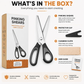 ✂️ 50% RABATT NU! Serrated Sewing Scissors – vassa tandade blad, ergonomisk design & mångsidig användning – perfekt för tyg, läder, papper och hantverk 🧵✨