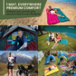 🛏️ 50% RABATT NU! ⛺ Lyxig Ultralätt Liggunderlag – inbyggd fotpump & 7,5 cm tjock – perfekt för camping, vandring och stranden 🌊✨