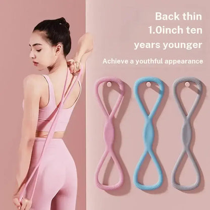 🔥✨ Forma kroppen var du vill – med vår 8-formade motståndsband! Perfekt för armar, bröst, rygg och core – enkel att använda hemma, på resan eller utomhus. 💪🧘‍♀️