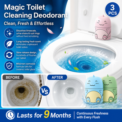 🥳 2026 HOT SALE – 50 % RABATT NU! 🚽✨ Toalettrengöring & luktborttagare – automatisk rengöring vid varje spolning, långvarig fräschör och enkel installation på 30 sekunder 🌸💧