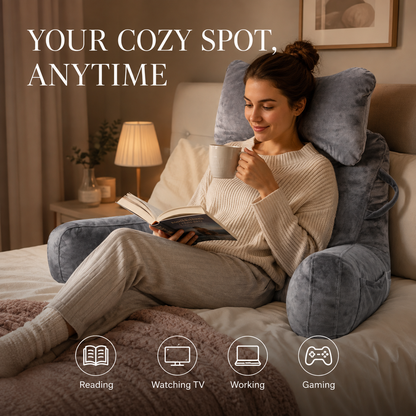 🛋️ 50% RABATT NU! Multi-Functional Waist Support Reading Pillow Back Cushion – ergonomiskt stöd, avtagbart innerfodral & mjuka färger – perfekt för soffan, sängen och läshörnan 📖✨
