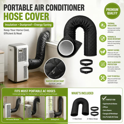 ❄️ 50% RABATT NU! Slangskydd för bärbar luftkonditionering – isolerar, sparar energi & förlänger livslängden – perfekt för hemmet och kontoret 🌬️🏠