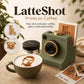 🎃 HALLOWEEN DEAL – 50 % RABATT! 🔥 Retro Coffee Art Camera – mekanisk latte-schablonprinter – ett klick, snabb kaffekonst ✨