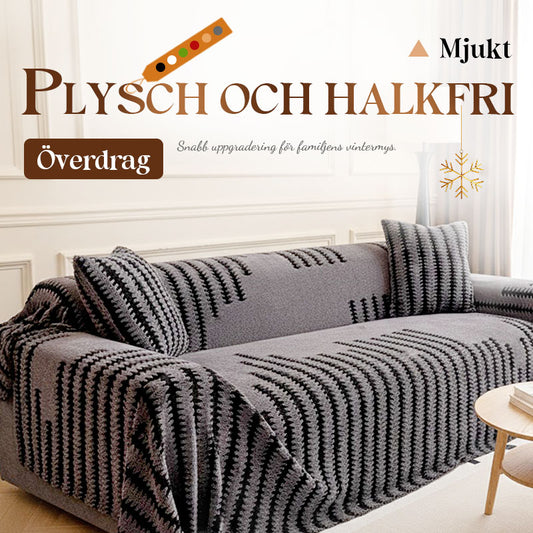 🛋️ 50% RABATT NU! ✨ Mjukt Plysch Sofföverdrag - Tjock & Slitstark med Elastiska Kanter för Skydd och Komfort 🏠🌟