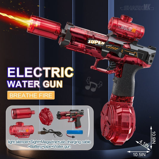 🔫 50% RABATT NU!💦 Snabbt Läge Ice Blast Vattenpistol – 10m Lång Räckvidd & 500ml Kapacitet – Hög Effekt Vatten Blaster för Sommar Strand Fest 🏖️