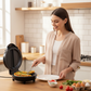 🍳 50% RABATT NU! 🔥 Multifunktionell elektrisk non-stick frukostgrill – perfekt för pannkakor, ägg & bacon – snabb uppvärmning & lätt att rengöra 🏕️✨