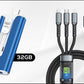 🔥 50% RABATT NU! 📀 USB-minne för extern lagring – hög hastighet, trippelkompatibilitet & innovativ slide-out-design – perfekt för att spara och bära med dina filer 🚀