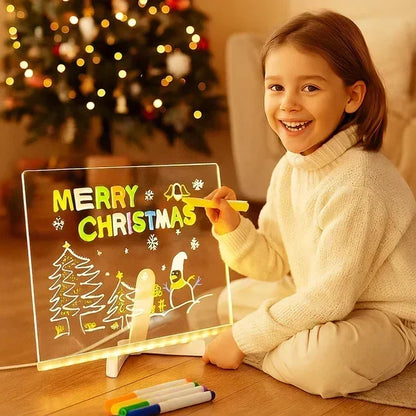 🎨 50% RABATT NU! Belyst LED‑ritplatta för barn – återanvändbar, USB‑driven & kreativ – perfekt för teckning, anteckningar och veckoplanering 🌈✨