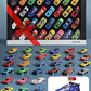 🚗💥 Alloy model car set – perfekt för samlaren & bilälskaren