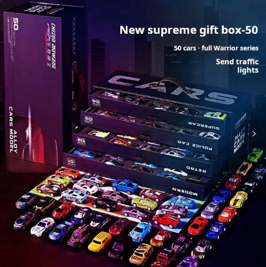 🚗💥 Alloy model car set – perfekt för samlaren & bilälskaren