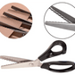 ✂️ 50% RABATT NU! Serrated Sewing Scissors – vassa tandade blad, ergonomisk design & mångsidig användning – perfekt för tyg, läder, papper och hantverk 🧵✨