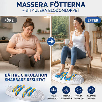 🦶 50% RABATT NU! ✨ Hemfotrulle med akupressurmassage – stimulerar fotens punkter, förbättrar cirkulationen & enkel att använda hemma 🌿