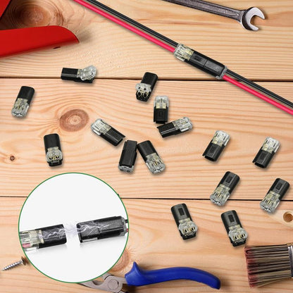 ⚡ 50% RABATT – SISTA DAGEN! 🔒 Dubbeltrådsanslutning med låsbygel – säker låsning, inga slirningar & stabila anslutningar – perfekt för elprojekt och snabba tester 🛠️