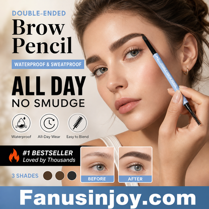 💥Köp 1 få 1 gratis! Dubbeländad vattenfast ögonbrynspenna – exakt definition, naturlig finish & håller hela dagen ✨👁️