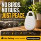 🐦 KÖP 1 – FÅ 1 GRATIS! Mini Ultrasonic Pest Repellent Keychain – kemikaliefritt, tyst & bärbart – skyddar trädgård, uteplats, camping och bil mot fåglar, insekter och vilda djur 🔑🔇