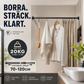 🔧 50% RABATT NU! Justerbar spännstång – skadefri montering, teleskopdesign & halkfria ändar – perfekt för dusch, gardiner, garderober och rumsavdelare 🏠✨