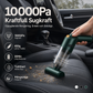 🚗 Trådlös bildammsugare – Sugkraft 10 000 Pa, lätt 400 g och batteri på 4 000 mAh – 30 minuters drifttid – Perfekt för bilen, hemmet och kontoret 💨✨