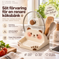 🐱 50% RABATT NU! Söt kattformad lock- & redskapshållare i keramikstil – håller lock, spatlar och skedar – skyddar spisen från fläckar och kladd ✨