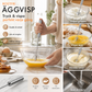 🛒50% RABATT NU! 🌟Semiautomatisk visp i rostfritt stål – Enkel att använda för grädde, äggsmet och bakning 🧁✨
