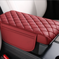 🚗 50% RABATT NU! ✨ Universell armstödsdyna för bilens mittkonsol – minnesskum, PU-läder & dubbla fickor – perfekt för långa körningar 🛋️