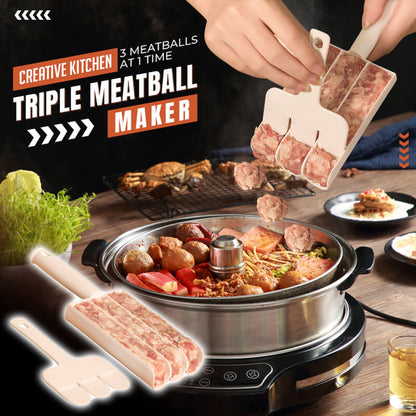 🎁 KÖP 1 – FÅ 1 GRATIS! 🔥 Kreativ 3‑i‑1‑form för köttbullar – gör 3 perfekta köttbullar på en gång – utan att smutsa ner händerna – ett måste i köket 🍖✨