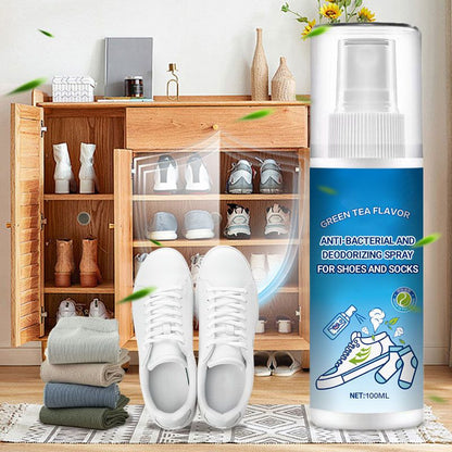 Antibakteriell och deodoriserande spray för skor och strumpor