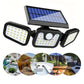 💡 50% RABATT! ☀️ Solarvägglampa 3-Huvuden – Sensorljus, Väderbeständig & Energisnål 🔋