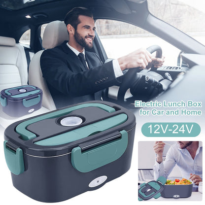 🍱 50% RABATT NU! ⚡ 2-i-1 Bärbar Dual Voltage Electric 7-delad Set Lunchbox – Snabb Uppvärmning & Läckagesäker – Perfekt för Bil, Kontor & Resor 🚗✨