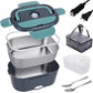 🍱 50% RABATT NU! ⚡ 2-i-1 Bärbar Dual Voltage Electric 7-delad Set Lunchbox – Snabb Uppvärmning & Läckagesäker – Perfekt för Bil, Kontor & Resor 🚗✨