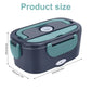 🍱 50% RABATT NU! ⚡ 2-i-1 Bärbar Dual Voltage Electric 7-delad Set Lunchbox – Snabb Uppvärmning & Läckagesäker – Perfekt för Bil, Kontor & Resor 🚗✨