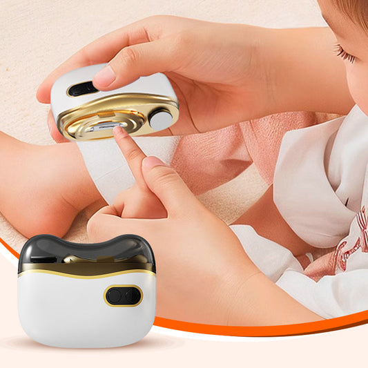 ⏳Begränsad tid 50 % Rabatt⏰💅2-I-1 NAGELSET - Elektrisk Nagelklippare & Polerare, Laddbar och Vattentålig för Hemmabruk 🛁📦
